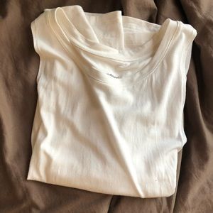 White Florence Tank Top by Girlfriend Collective